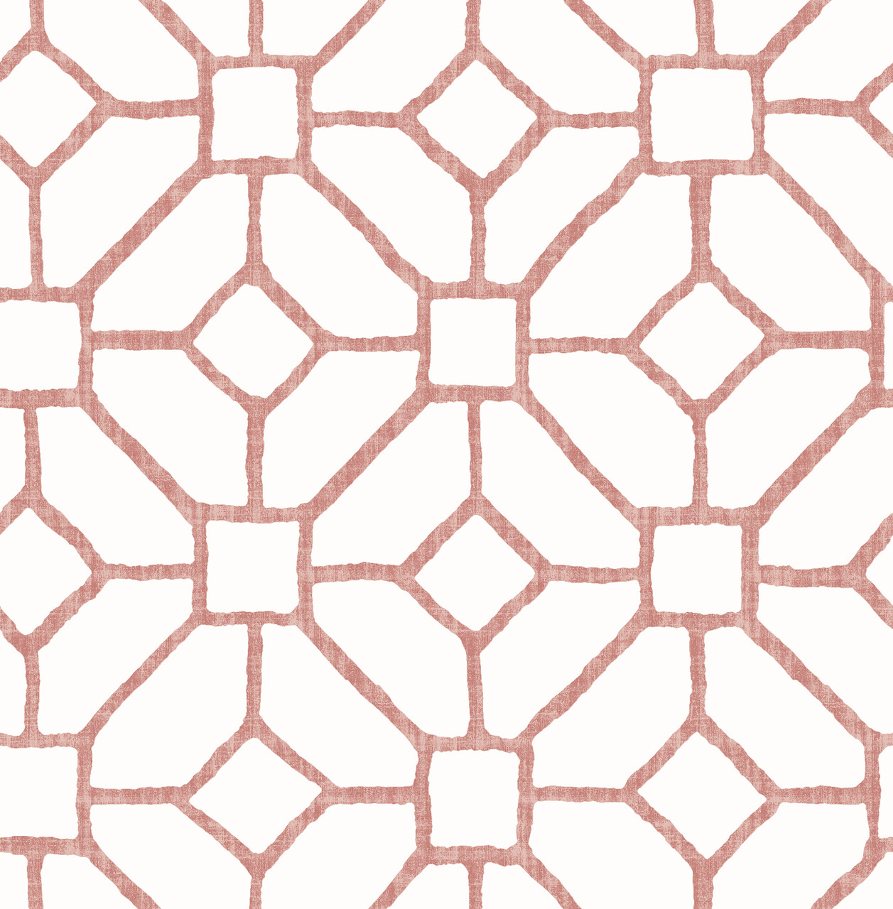 Fine Decor Middleton Trellis Handpainted Dusty Rose Wallpaper FD26830